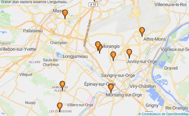 plan stations essence Longjumeau plan stations essence Longjumeau