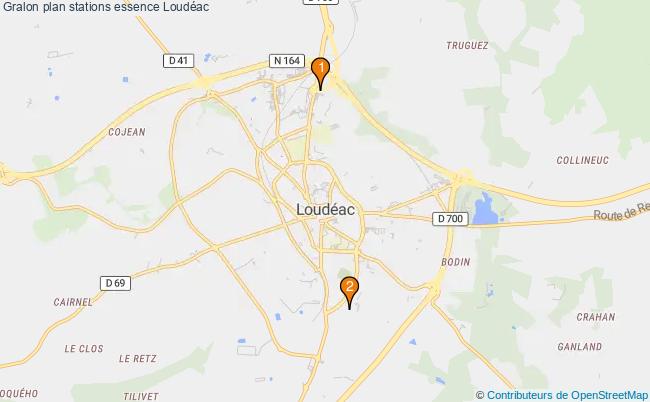 plan stations essence Loudéac plan stations essence Loudéac