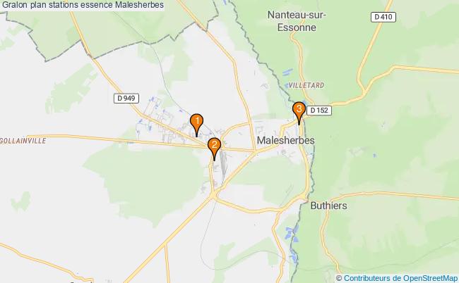 plan stations essence Malesherbes plan stations essence Malesherbes