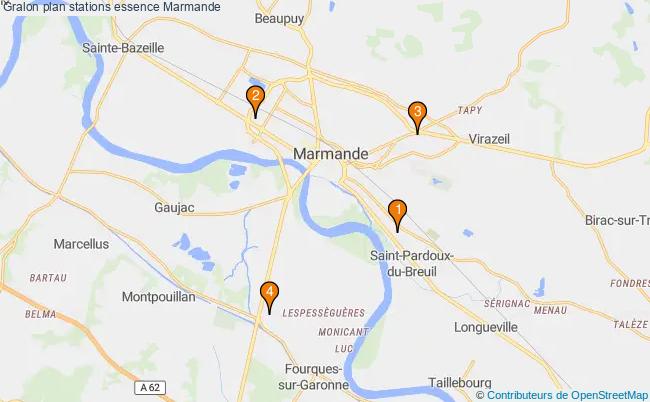 plan stations essence Marmande plan stations essence Marmande