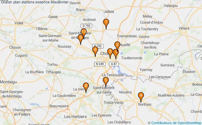 plan stations essence Maulévrier plan stations essence Maulévrier