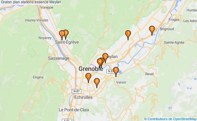 plan stations essence Meylan plan stations essence Meylan