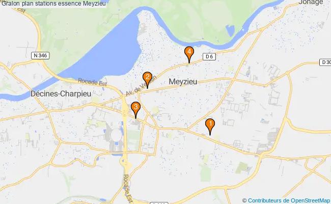 plan stations essence Meyzieu plan stations essence Meyzieu