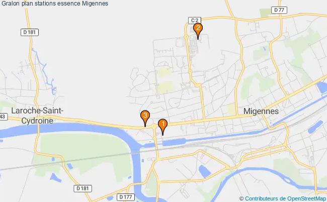 plan stations essence Migennes plan stations essence Migennes