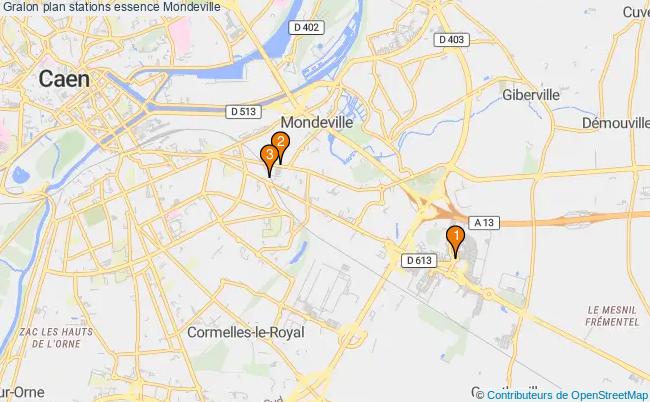 plan stations essence Mondeville plan stations essence Mondeville