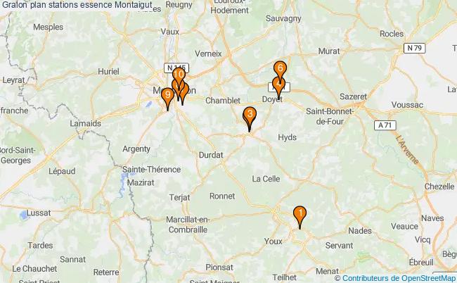plan stations essence Montaigut plan stations essence Montaigut