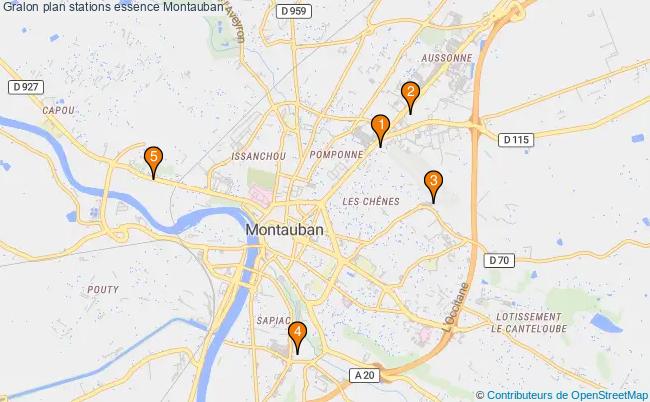 plan stations essence Montauban plan stations essence Montauban