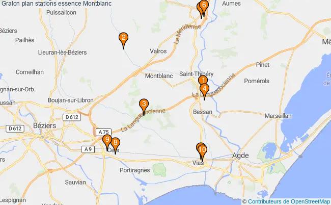 plan stations essence Montblanc plan stations essence Montblanc