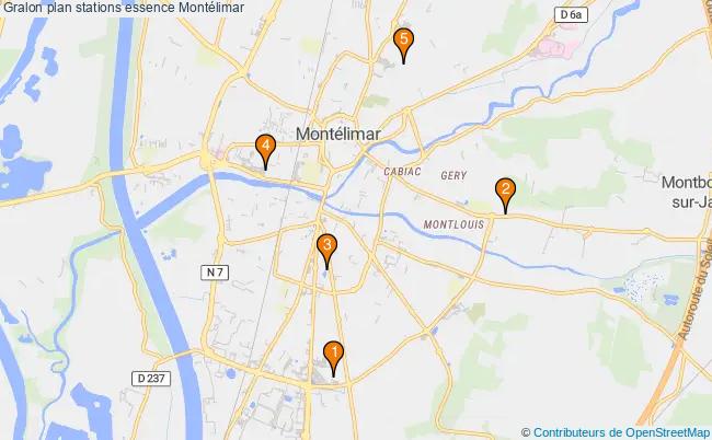 plan stations essence Montélimar plan stations essence Montélimar