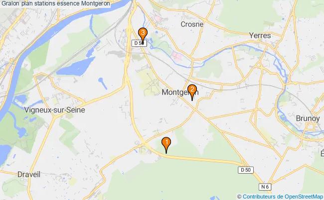 plan stations essence Montgeron plan stations essence Montgeron