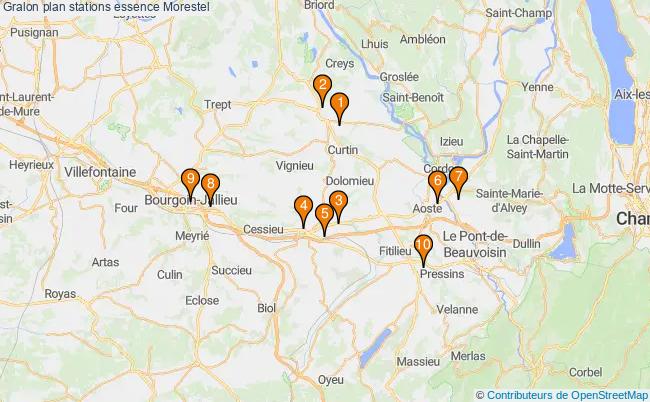 plan stations essence Morestel plan stations essence Morestel