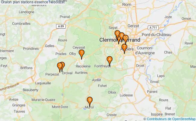 plan stations essence Nébouzat plan stations essence Nébouzat