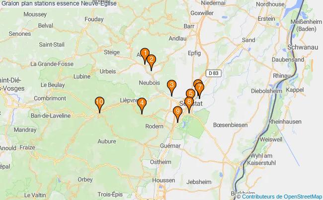 plan stations essence Neuve-eglise plan stations essence Neuve-eglise