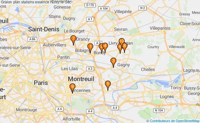 plan stations essence Noisy-le-sec plan stations essence Noisy-le-sec