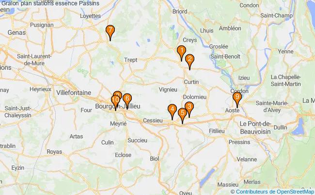 plan stations essence Passins plan stations essence Passins