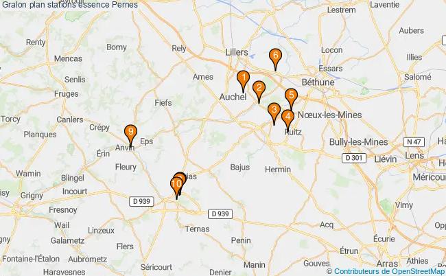 plan stations essence Pernes plan stations essence Pernes