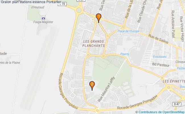 plan stations essence Pontarlier plan stations essence Pontarlier