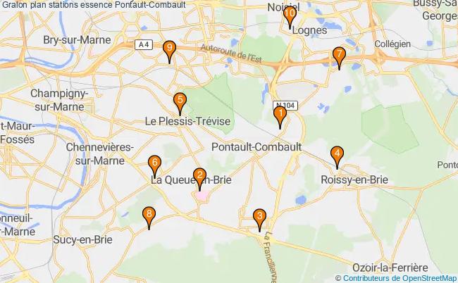 plan stations essence Pontault-combault plan stations essence Pontault-combault
