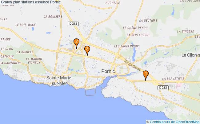 plan stations essence Pornic plan stations essence Pornic