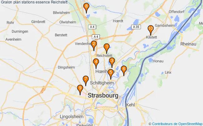 plan stations essence Reichstett plan stations essence Reichstett