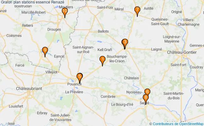 plan stations essence Renazé plan stations essence Renazé