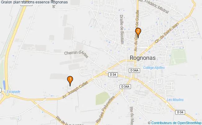 plan stations essence Rognonas plan stations essence Rognonas