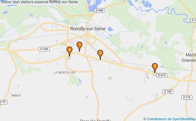 plan stations essence Romilly-sur-seine plan stations essence Romilly-sur-seine