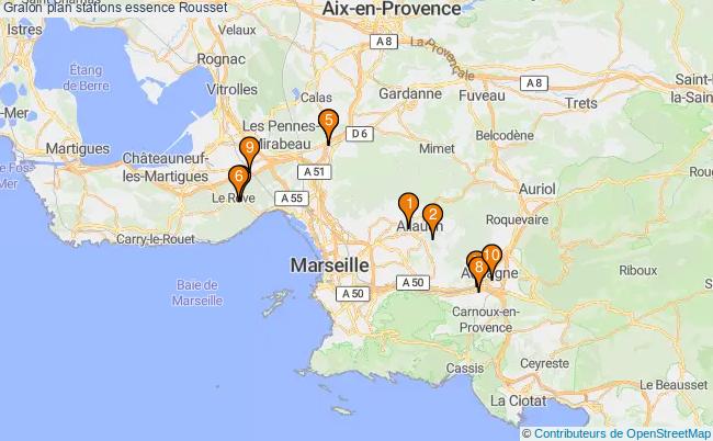 plan stations essence Rousset plan stations essence Rousset