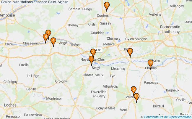 plan stations essence Saint-aignan plan stations essence Saint-aignan