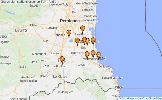 plan stations essence Saint-andré plan stations essence Saint-andré