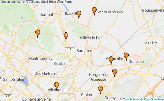 plan stations essence Saint-brice-sous-forêt plan stations essence Saint-brice-sous-forêt