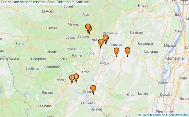 plan stations essence Saint-didier-sous-aubenas plan stations essence Saint-didier-sous-aubenas