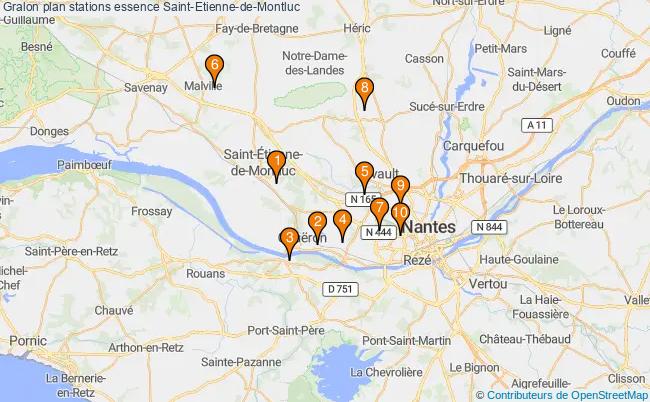 plan stations essence Saint-etienne-de-montluc plan stations essence Saint-etienne-de-montluc