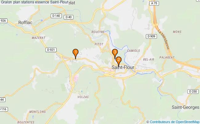 plan stations essence Saint-flour plan stations essence Saint-flour