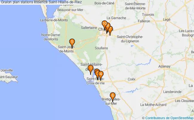 plan stations essence Saint-hilaire-de-riez plan stations essence Saint-hilaire-de-riez