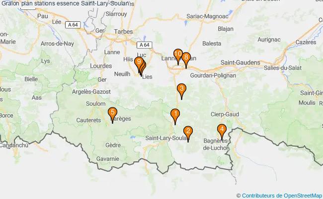 plan stations essence Saint-lary-soulan plan stations essence Saint-lary-soulan