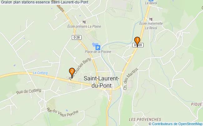 plan stations essence Saint-laurent-du-pont plan stations essence Saint-laurent-du-pont