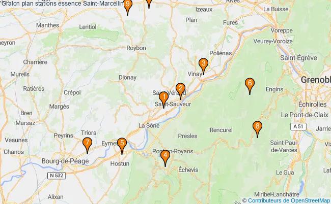 plan stations essence Saint-marcellin plan stations essence Saint-marcellin