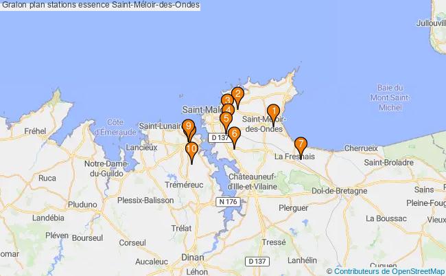 plan stations essence Saint-méloir-des-ondes plan stations essence Saint-méloir-des-ondes
