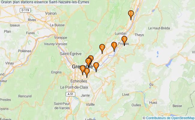 plan stations essence Saint-nazaire-les-eymes plan stations essence Saint-nazaire-les-eymes