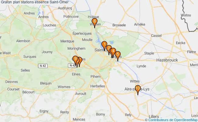 plan stations essence Saint-omer plan stations essence Saint-omer
