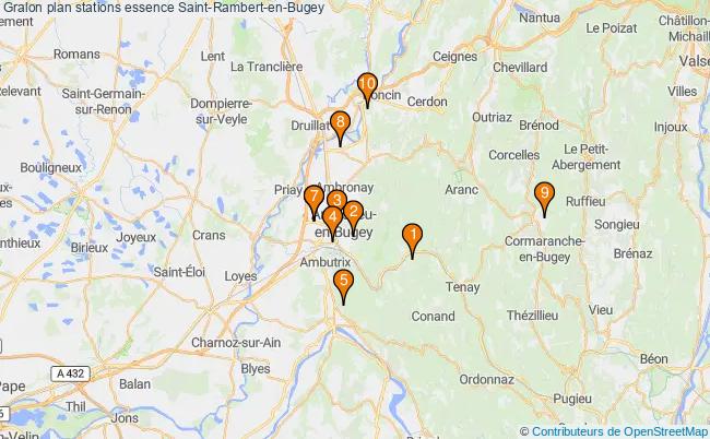 plan stations essence Saint-rambert-en-bugey plan stations essence Saint-rambert-en-bugey