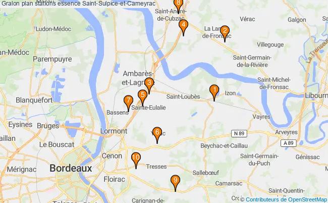plan stations essence Saint-sulpice-et-cameyrac plan stations essence Saint-sulpice-et-cameyrac
