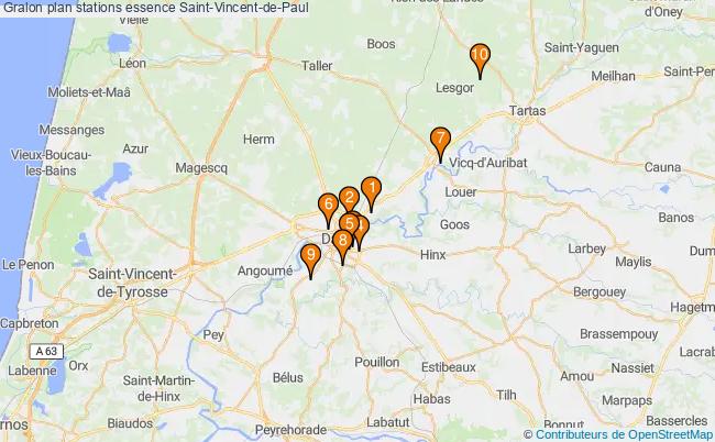 plan stations essence Saint-vincent-de-paul plan stations essence Saint-vincent-de-paul