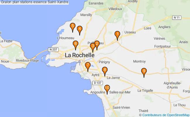 plan stations essence Saint-xandre plan stations essence Saint-xandre