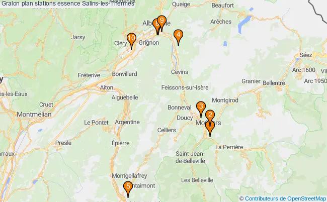plan stations essence Salins-les-thermes plan stations essence Salins-les-thermes