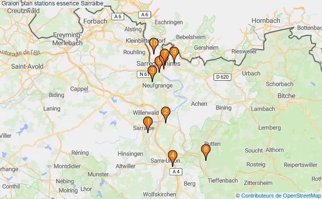 plan stations essence Sarralbe plan stations essence Sarralbe