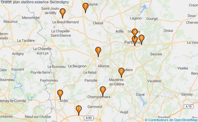 plan stations essence Secondigny plan stations essence Secondigny