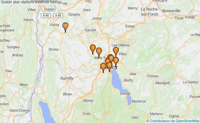 plan stations essence Sillingy plan stations essence Sillingy