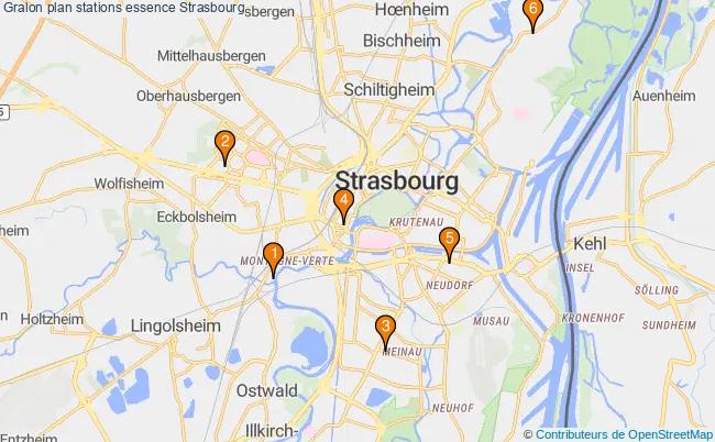 plan stations essence Strasbourg plan stations essence Strasbourg